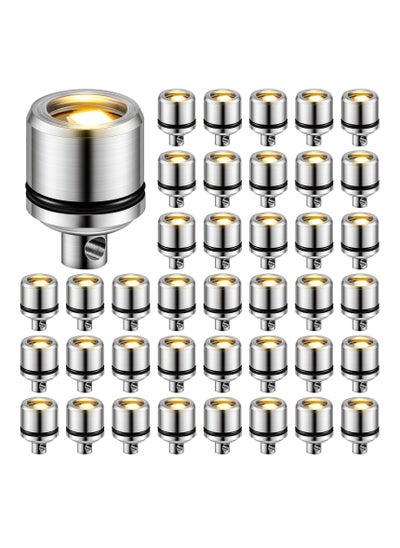 اشتري 50Pcs Mini Electric Lights Cordless Battery Operated Warm White Small Non Blinking LED Light for DIY Dollhouse Balloon Lantern  Party Accessories في الامارات