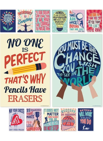 Buy Growth Mindset Posters for Middle and High School Classroom Decorations  Set of 13 Motivational Posters Inspirational Posters and Quote Posters 15 x 22 Large Poster Bundle in UAE