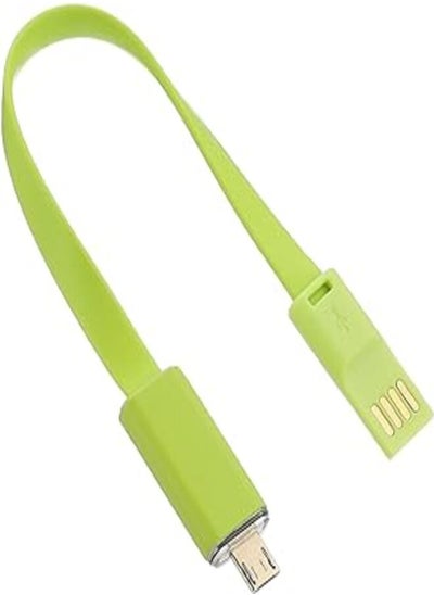 اشتري Keendex KX 3040 Micro Male To Usb2.0 Male Charge & Data Sync Cable, 10cm - Green في مصر