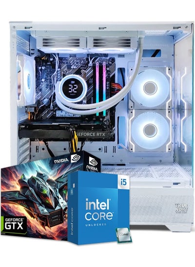 اشتري جهاز ألعاب True Nort، مع معالج Intel Core i5-11400F، بطاقة GTX 1660 Ti، 16 جيجابايت رام، 512 جيجابايت SSD، نظام Windows 11 Pro، هيكل أبيض. في الامارات