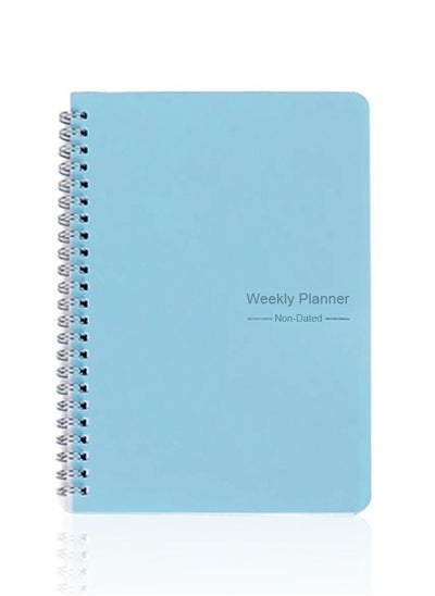 اشتري Daily Weekly Plan Schedule Organizer Notebook Weekly Goal Habit Schedule Office School Supplies, Blue في الامارات