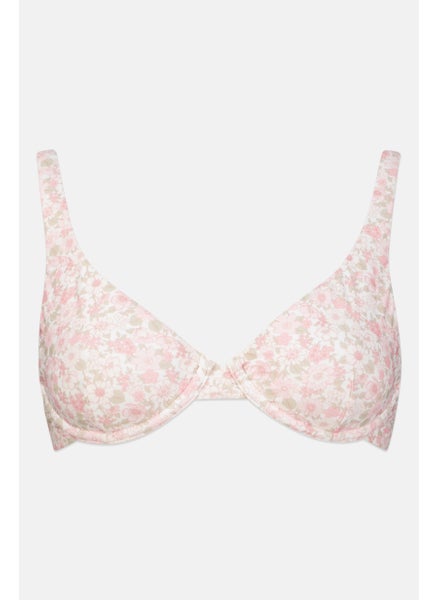 Buy Women Floral Bikini Top, Pink Combo in UAE