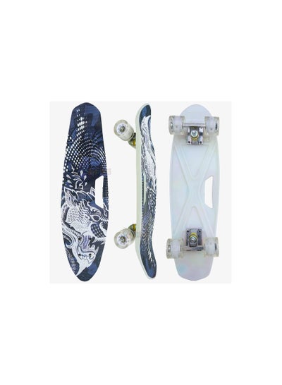 Buy Premium Skateboard 65cm with Carrying Handles and Colorful LED Light Up Wheels for Kids Girls Boys Teens Beginners in Egypt