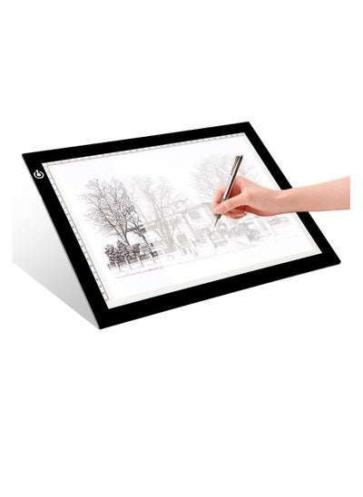 اشتري Portable A4 Tracing LED Copy Board Light Box, Ultra-Thin Adjustable USB Power Artcraft LED Trace Light Pad for Drawing, Streaming, Sketching, Animation, Stenciling في السعودية