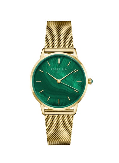 Buy Rosefield Pearl Edit Emerald Mesh Gold Women Watch - PEGMG-R10 in UAE