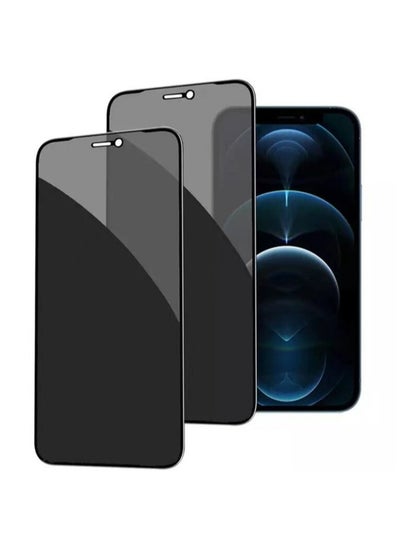 اشتري (2 Pack) for iPhone 13 Pro Max Privacy Tempered Glass Screen Protector Anti-Scratch with Back Camera glass Alignment Frame Bubble Free Scratch Resistant في الامارات