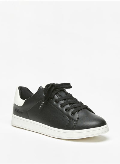 اشتري Mens Solid Lace-Up Casual Sneakers في الامارات