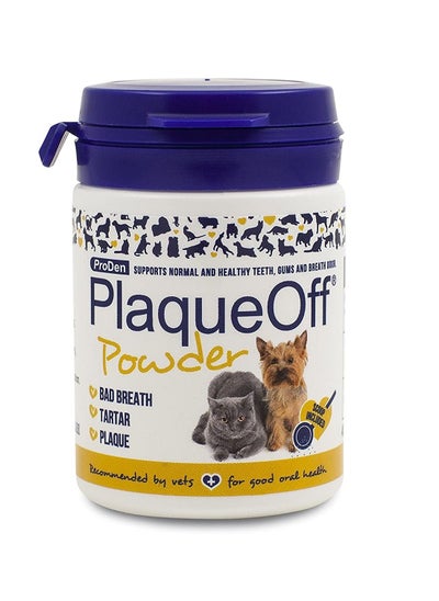 Buy ProDen PlaqueOff Powder Supports Normal Healthy Teeth Gums and Breath Odour in Cats & Dogs 40gm in UAE