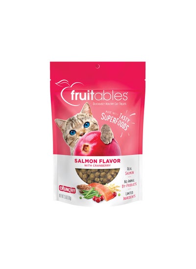 Buy Fruitables Salmon Flavour With Cranberry Cat Treats 70g in UAE