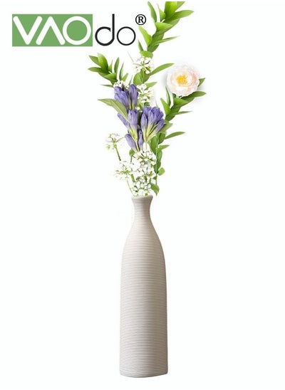 اشتري Simple Ceramic Vase Plain Embryo Ornament Dried Flowers Flower Vase Creative Modeling Artistic Home Decoration في الامارات