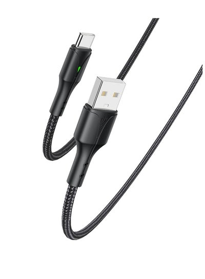 Buy Yesido CA97 2.4A USB to USB-C / Type-C Charging Cable with Indicator Light, Length: 1.2m in Egypt