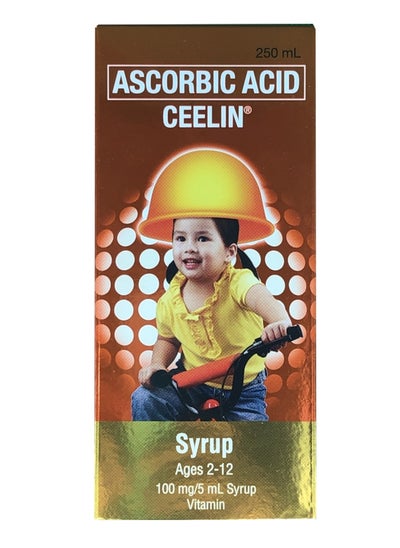 Buy Ceelin Ascorbic Acid 100MG/5ML Syrup 250 ml in UAE