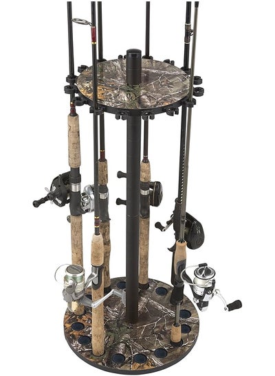 Buy Rush Creek Creations Round 16 Fishing Rod Rack - Pole Holder And Storage, Camo in UAE