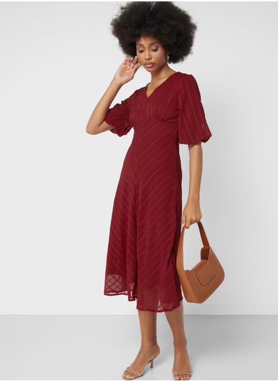 Buy Flouncy Sleeve Shift Dress in Saudi Arabia