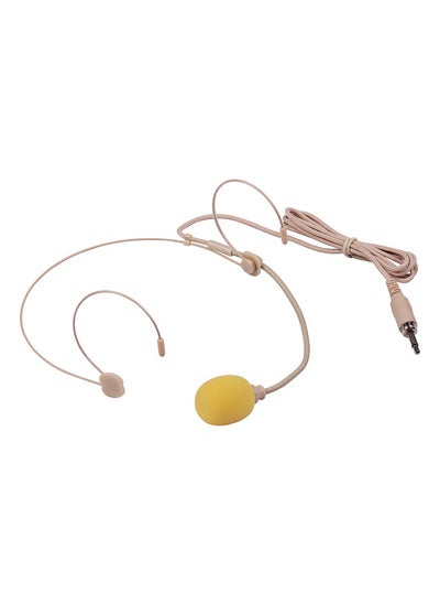 اشتري Good Quality Headset Microphone Condenser Mic 3.5mm Interface for Wireless Bodypack Transmitter في السعودية