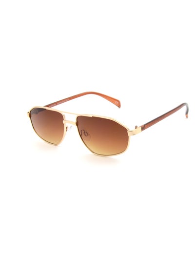 Buy Women's UV Protection Sunglasses EE24M035-1 - Gold/Brown in UAE