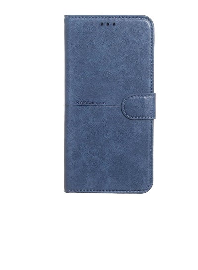 Buy Kaiyue Flip Leather Case Cover For Realme C15 - Blue in Egypt