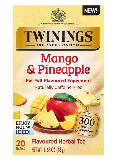 اشتري Herbal Tea Mango & Pineapple Caffeine-Free 20 Tea Bags 1.69 oz (48 g) في الامارات