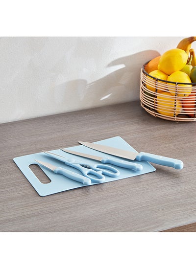 اشتري Rogers 5-Piece Knives with Scissors and Chopping Board Set 28.5 x 0.5 x 19.5 cm في الامارات