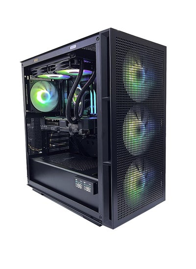 Buy Gaming PC NANOTECH, Intel i7-14700K, 2FAN LIQUID COOLER 32GB DDR5, Nvidia RTX 4060, 1TB NVME M.2 SSD + 1TB SSD, Windows 10 pro, RGB Gaming Computer PC in UAE