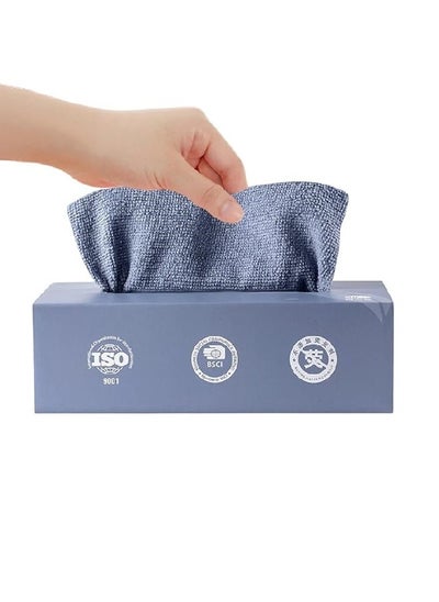 Buy 20 Pieces Cleaning Towels, Microfiber Cleaning Towels, Reusable Dish Towels with Dispenser Box, Car Wet Wipes, Multi-Purpose Cleaning Towels for Home and Kitchen Multi-Purpose in Egypt