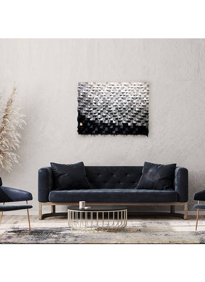 Buy Black And White Wood Wall Art By Woodeometry in Egypt