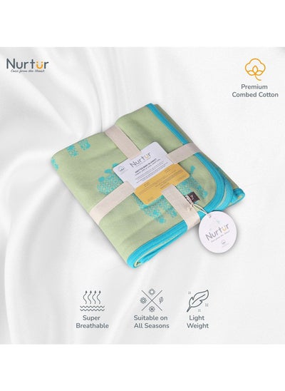 Buy Soft Baby Blankets For Boys And Girls 100% Combed Cotton Lightweight Fleece in UAE