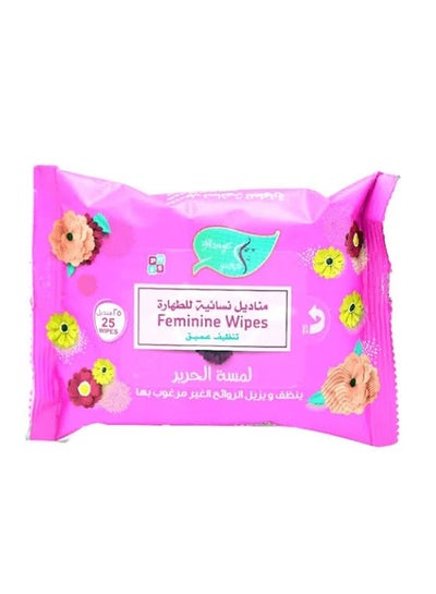 Buy Silk touch feminine hygiene wipes 25 wipes in Saudi Arabia