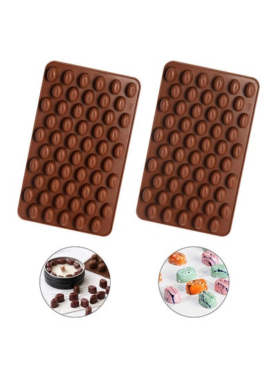 Buy Itme 2Pcs Silicone Chocolate Mold Non Stick Reusable Mini Silicone Coffee Beans Chocolate Mold Candy Mold For Chocolate Candy Cake Biscuit Decoration -- Coffee Bean in Egypt