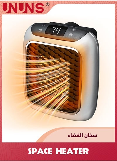 اشتري Electric Space Heater,Small Space Heater Plug In,800w Mini Wall Mount Portable Heaters For Indoor Use Office Bedroom,12-Hour Timer,Auto Shut Off,Quiet Energy Efficient Ceramic Heating في السعودية