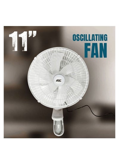 اشتري 11 Oscillating Fan 24V Fan For Car Truck Oscillating And Speed Strong Wind Fan Fix With Clip 1 Pcs AGC ET10534 في السعودية