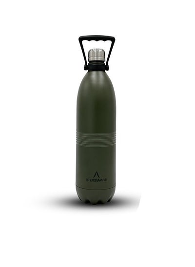 Buy | 130 hrs. Flask Cold | India | 2000 ml | Army Green in Saudi Arabia