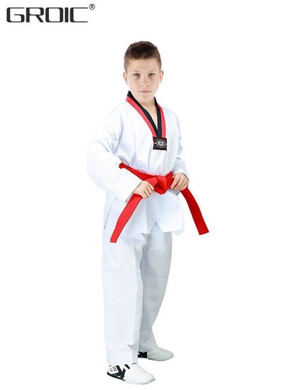 Buy Taekwondo Suit,Brazilian BJJ Gi Jiu Jitsu Gi for Child Kids Gi Uniform Durable Pant & Jacket,Sports Training Clothes Parts in UAE