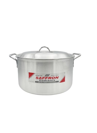 Buy Sonex Saffron Cooking Pot, Cookware, Stainless Steel Handle For Firm Grip, Light Weight And High Quality Metal Finish, Durable Long Lasting Construction, PFOA Free, Metal Finish, Silver in UAE