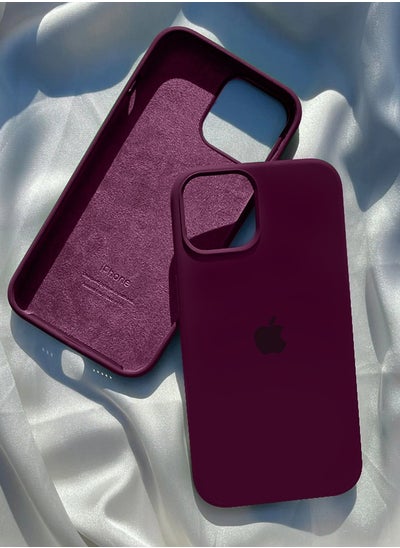 اشتري iPhone 13 Pro Protective Soft Silicone Case Cover Plum في الامارات