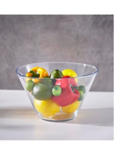 Buy Glass Serving Bowl Kitchen Mixing Dishes 16cm Clear in Saudi Arabia