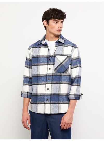 Buy Regular Fit Long Sleeve Plaid Men's Lumberjack Shirt Jacket in Egypt