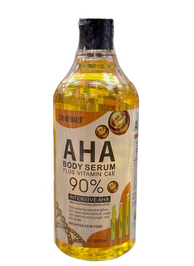 Buy AHA Body Serum Plus Vitamin C&E 90% 500ml in Saudi Arabia