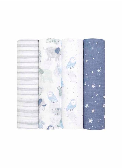 Buy Muslin Swaddle Blanket - Pack of 4 - Time To Dream in UAE