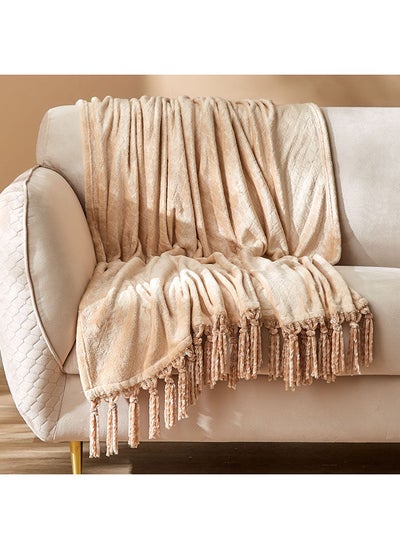 Buy Lavish Diamond Embossed Throw 130 x 180 cm in UAE