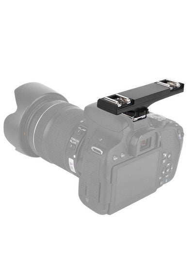 اشتري Dual Hot Shoe Flash Speedlite Light Bracket Compatible For Nikon'S And For Canon'S I Ttl And Slr Camera Camcorder.( For Nikon) في السعودية