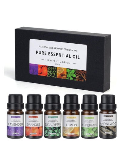 Buy Essential Aroma Oils Set 6pcs x 10 mL in UAE