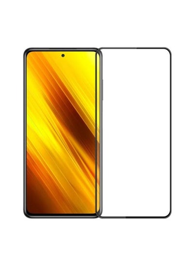 اشتري 9D Tempered Glass Screen Protector For Xiaomi Poco X3 Black/Clear في الامارات