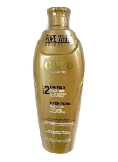 Buy Gold Maxi tone Whitening Lotion Lightening & Rejuvenating 400ml in UAE