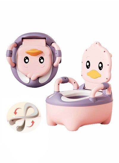 Buy Baby Potty Training Toilet With Handle Simulation Large Capacity Removable Child Potty Training Chair for Boys and Girls Handles Splash Guard Comfortable Seat for Toddler in Saudi Arabia