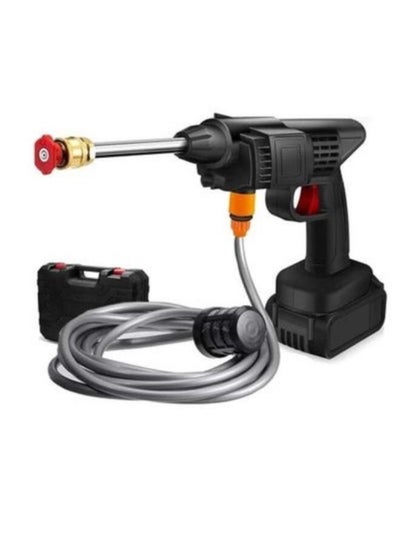 Buy Portable Powerful High Pressure Lithium Cordless Wireless Car Wash Water Jet Foam Gun Car Washer in UAE