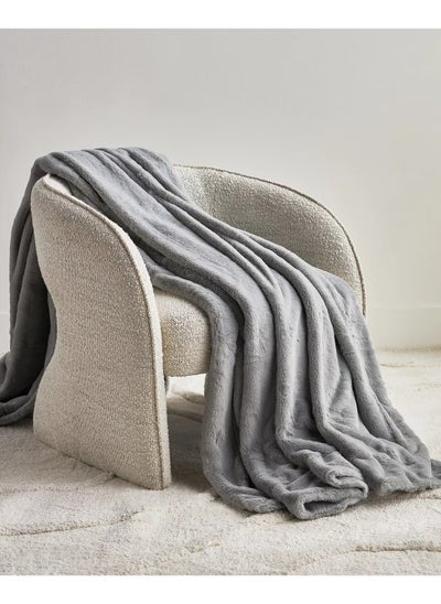 Buy Novo Luxe Faux Fur Blanket 220x240 cm in Saudi Arabia