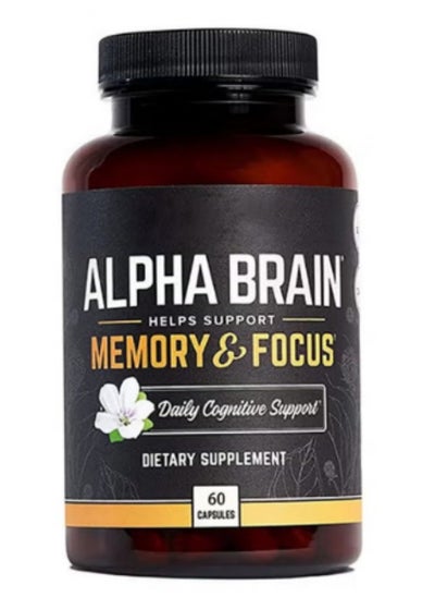 اشتري Alpha Premium Nootropic Brain Supplement 60 Count for Concentration, Brain - Memory Support & Brain Booster for Men & Women في السعودية