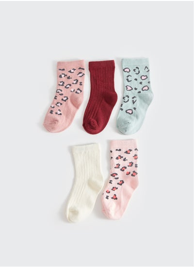 اشتري Patterned Baby Girl Socket Socks 5-Pack في مصر