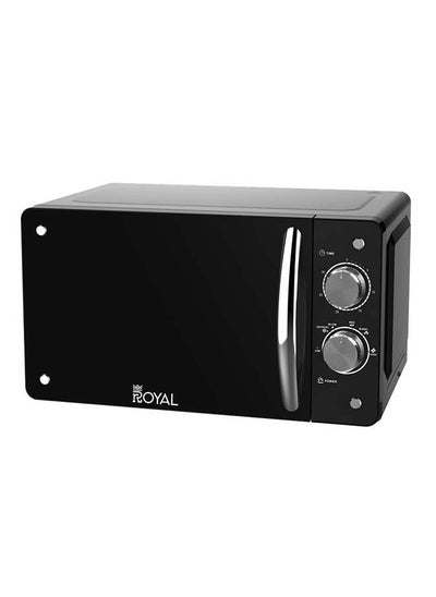 Buy Manual Microwave Oven 20 Liters, 700 Watts, 6 Power Leves, 30 min Timer, Child Safety-Lock, Cooking End Signal, Easy Pull Chrome Handle, Black, RA-20XM1 in Saudi Arabia